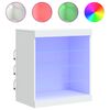 vidaXL sk&aelig;nk med LED-lys 60,5x37x67 cm hvid