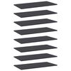 vidaXL boghylder 8 stk. 80x40x1,5 cm konstrueret tr&aelig; gr&aring;