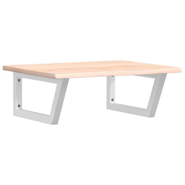 vidaXL badev&aelig;relseshylde st&aring;l og massivt egetr&aelig;