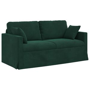 vidaXL Sofa M&oslash;rkegr&oslash;n 158 x 78 x 80 cm Fl&oslash;jl