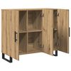 vidaXL Sideboard Artisan Egetr&aelig; 90 x 34 x 80 cm Konstrueret tr&aelig;