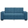 vidaXL 2-personers sofa 140 cm fløjl blå