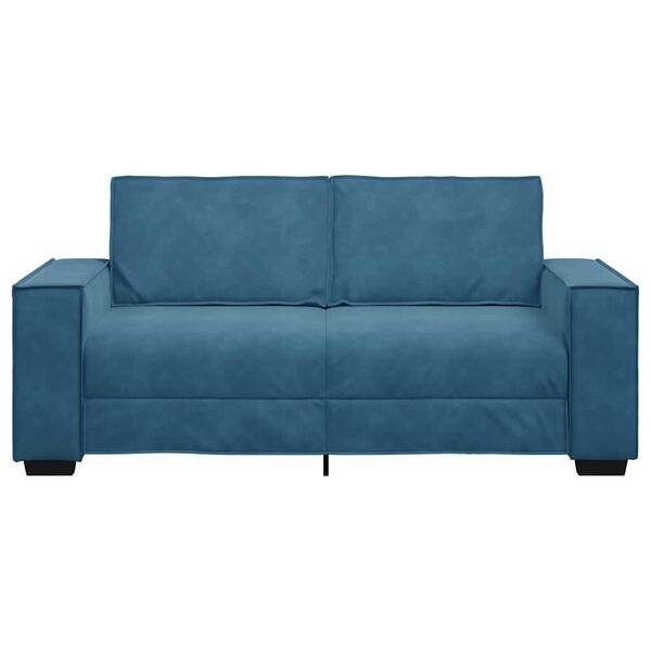 vidaXL 2-personers sofa 140 cm fløjl blå