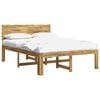 vidaXL Dobbelt Sengestel med Hovedg&aelig;rde ROSTOCK Hvid 120 x 200 cm
