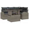 vidaXL Havesofa S&aelig;t 5 stk. Gr&aring; polyrattan