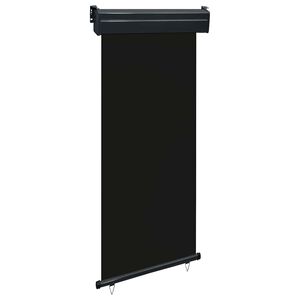 vidaXL sidemarkise til altan 85x250 cm sort