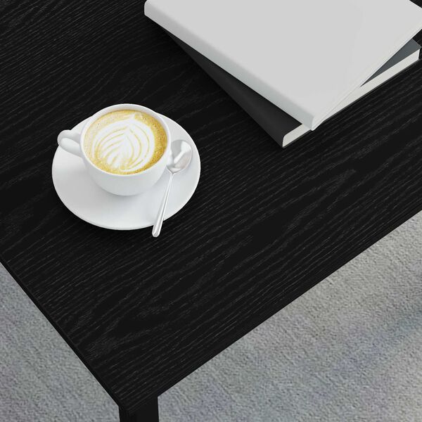 vidaXL Sofabord Sort eg 50 x 50 x 36 cm Konstrueret tr&aelig;