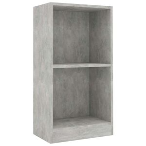 vidaXL bogreol 40x24x75 cm konstrueret tr&aelig; betongr&aring;