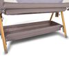 Baninni 2-i-1 co-sleeper babyseng Elia 92x55x82 cm gråbrun