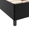 vidaXL Sengestel med madras Sort 200 x 200 cm Stof