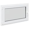 vidaXL K&aelig;ldervindue RISOR 100 x 70 cm PVC og glas Hvid