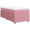 vidaXL kontinentalseng med madras 90x190 cm fl&oslash;jl pink