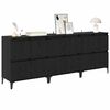 vidaXL Sideboards 3 pcs Sort eg 60 x 35 x 70 cm Konstrueret tr&aelig;