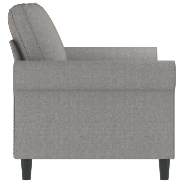 vidaXL 2-personers sofa 120 cm stof lysegr&aring;