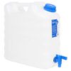 vidaXL vanddunk med tappehane 15 l plast transparent