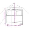 vidaXL Party Tent Brun 200 x 200 x 306 cm Oxford stof