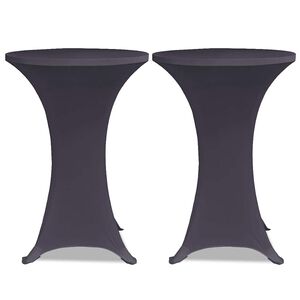 vidaXL bordovertr&aelig;k i stretch 2 stk. 60 cm antracit