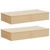 vidaXL Opbevaringskasse 2 stk. Ikke-v&aelig;vet stof 90 x 48 x 15 cm 64,8 L