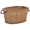 vidaXL br&aelig;ndekurv med h&aring;ndtag 58 x 42 x 29 cm naturpil