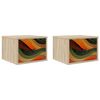 vidaXL V&aelig;gmonteret natbord BONN 2 stk. Sonoma-eg 36 x 33 x 25 cm
