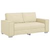 vidaXL Tos&aelig;ders sofa Creme 180 cm Faux l&aelig;der