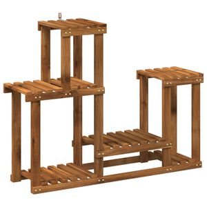 vidaXL Planteholder Naturfarvet 90 x 25 x 73 cm Massivt Akacietr&aelig;