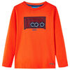 Lang&aelig;rmet T-shirt til b&oslash;rn str. 92 orange
