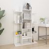 vidaXL bogreol 86x25,5x140 cm konstrueret tr&aelig; hvid