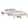 vidaXL Sengestel Naturfarvet 120 x 200 cm Massiv fyrretr&aelig;