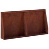 vidaXL St&oslash;ttemur 2 stk. 40 x 12 x 30 cm Cortenst&aring;l Rusten