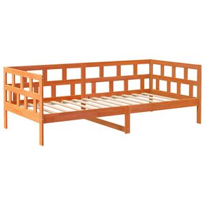 vidaXL daybed uden madras 90x200 cm massivt fyrretr&aelig; gyldenbrun