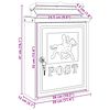 vidaXL Væghængt Postkasse Bronze 29 x 13 x 41 cm Gustt aluminium