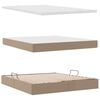 vidaXL Seng med opbevaring og madras Cappuccino 180 x 200 cm