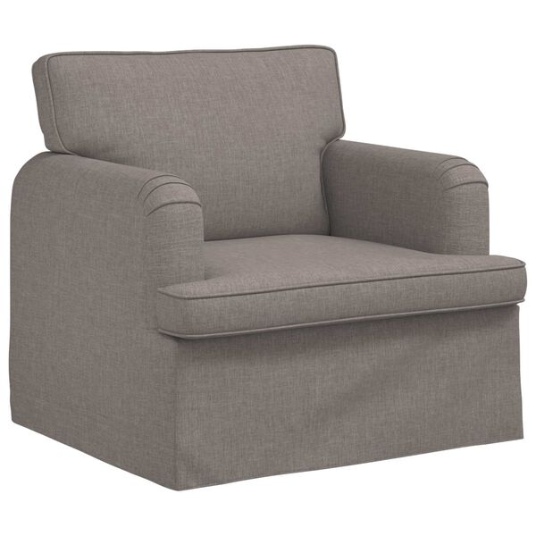 vidaXL Sofa Gr&aring;brun 84 x 80 x 85 cm Stof