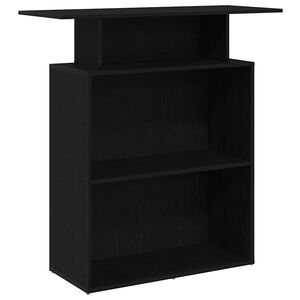vidaXL receptionsdisk sort 100x40x104 cm konstrueret tr&aelig;