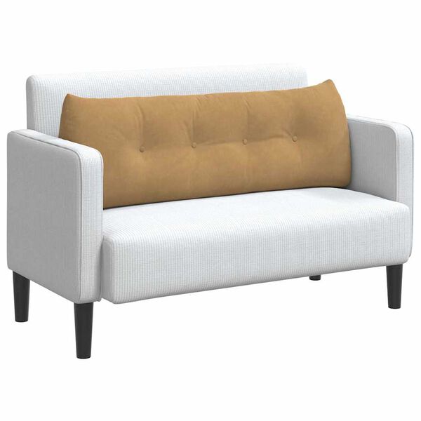 vidaXL Rygpude Brun 140 x 24 x 50 cm Fl&oslash;jl