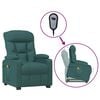 vidaXL løftestol med massagefunktion stof mørkegrøn