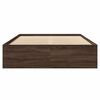 vidaXL sengeramme 120x200 cm uden madras konstrueret tr&aelig; brunt eg