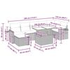 vidaXL sofas&aelig;t til haven 8 dele med hynder polyrattan lysegr&aring;