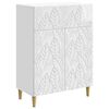 vidaXL Sideboard Hvid h&oslash;jglans 66 x 34,5 x 90 cm Konstrueret tr&aelig;