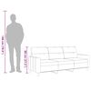 vidaXL 3-personers sofa 180 cm stof gr&aring;brun