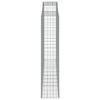 vidaXL buede gabionkurve 13 stk. 300x50x220/240 cm galvaniseret jern