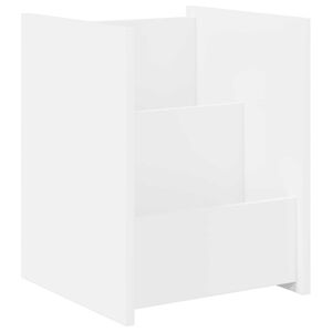 vidaXL Magasin Rack med hylde Hvid 35 x 35 x 45 cm Konstrueret tr&aelig;