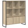 vidaXL Bogskab 99,5 x 30 x 108 cm Konstrueret tr&aelig; Sonoma