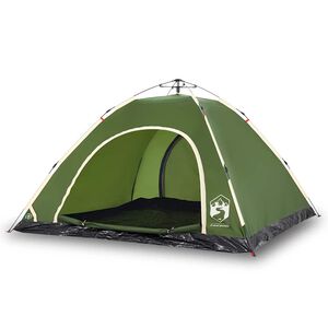 vidaXL 5-personers campingtelt vandt&aelig;t quick-release gr&oslash;n