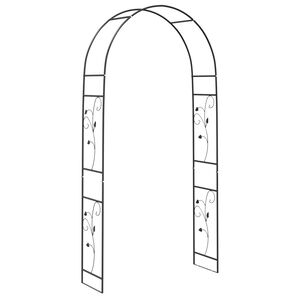 vidaXL Havebue Sort 115 x 37 x 231 cm
