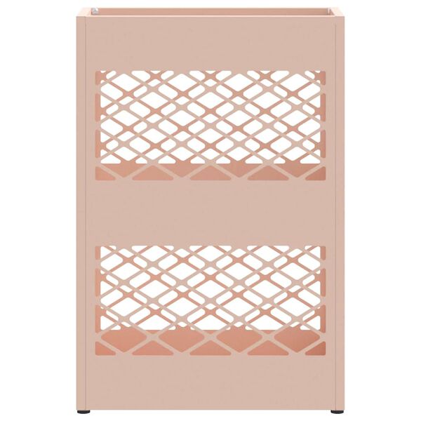 vidaXL Parasolfod med opbevaring Lyserød 28 x 12 x 41 cm Stål