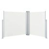 vidaXL sammenrullelig sidemarkise 100 x 600 cm cremefarvet