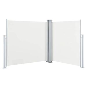 vidaXL sammenrullelig sidemarkise 100 x 600 cm cremefarvet