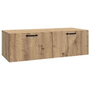 vidaXL V&aelig;gh&aelig;ngt TV-skab Artisan-eg 98 x 41 x 30 cm Konstrueret tr&aelig;